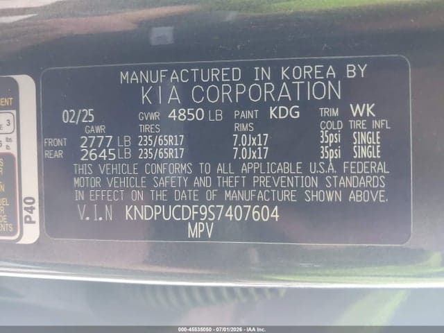 2025 KIA SPORTAGE LX 9