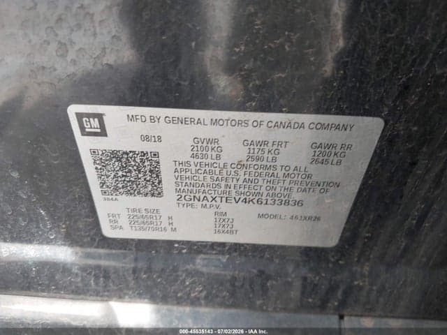 2019 CHEVROLET EQUINOX LT 9