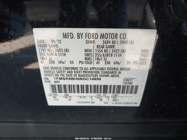 2022 FORD EXPLORER 9