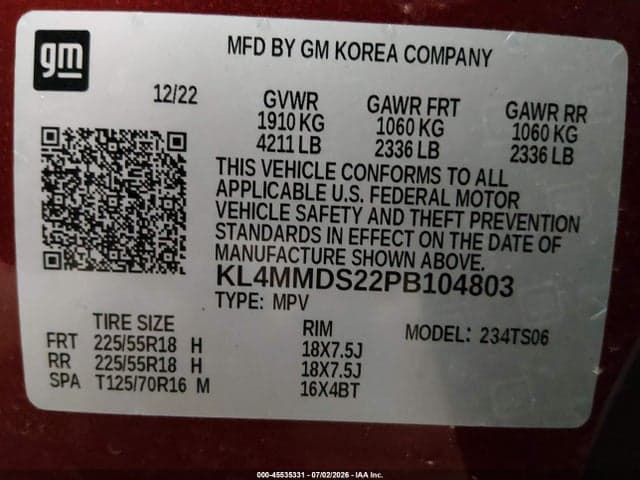 2023 BUICK ENCORE GX SELECT FWD 9