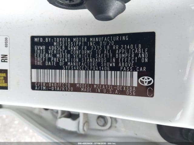 2020 TOYOTA COROLLA SE 9