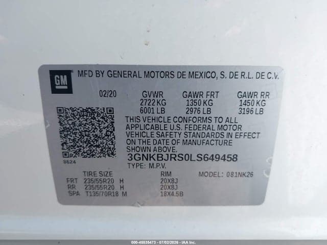 2020 CHEVROLET BLAZER AWD 3LT 9