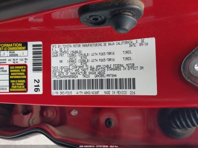 2017 TOYOTA TACOMA TRD SPORT 9