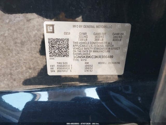 2019 CHEVROLET TAHOE LT 9