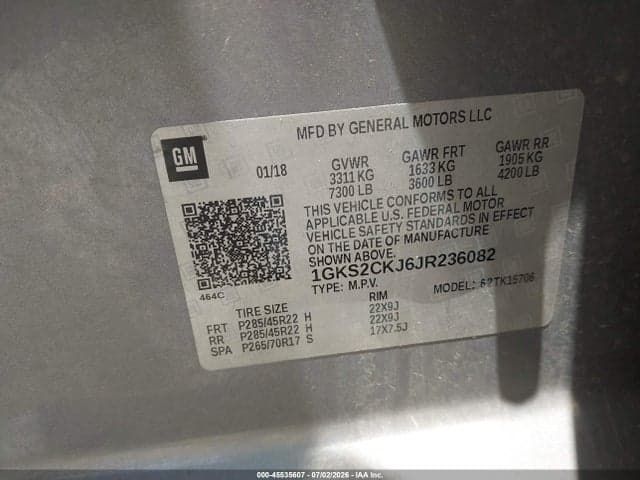 2018 GMC YUKON DENALI 9