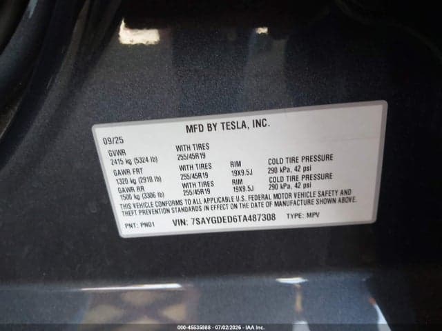 2026 TESLA MODEL Y 9