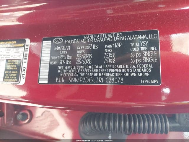 2024 HYUNDAI SANTA FE SEL 9