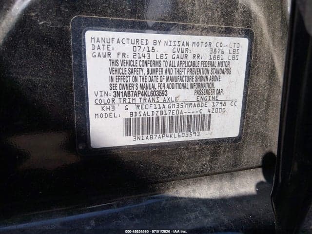 2019 NISSAN SENTRA SV 9