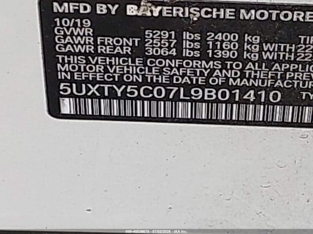 2020 BMW X3 XDRIVE30I 9