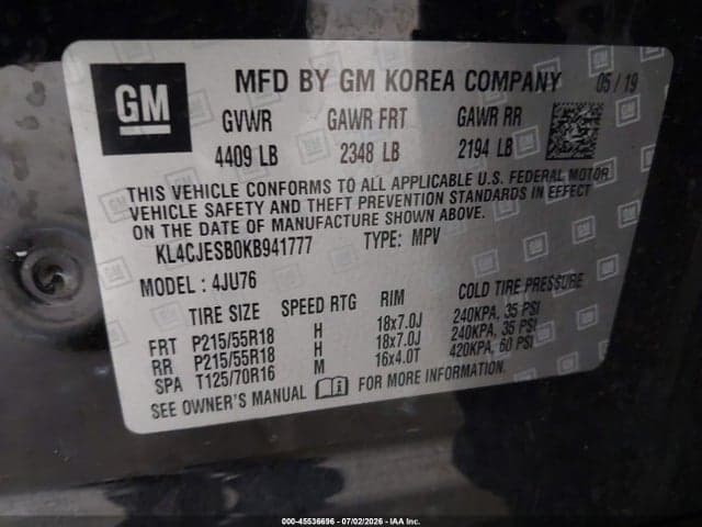 2019 BUICK ENCORE AWD PREFERRED 9