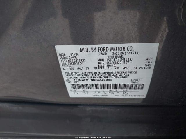 2024 FORD EXPLORER LIMITED 9