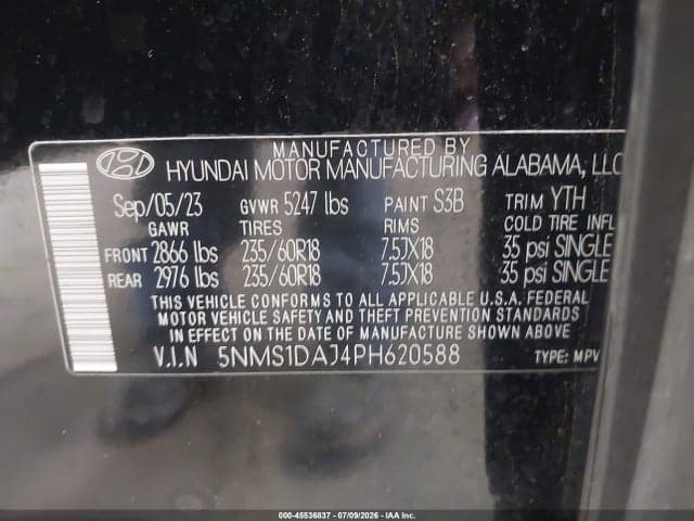 2023 HYUNDAI SANTA FE SE 9
