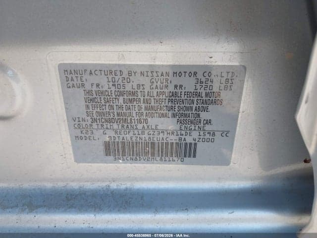 2021 NISSAN VERSA S XTRONIC CVT 9