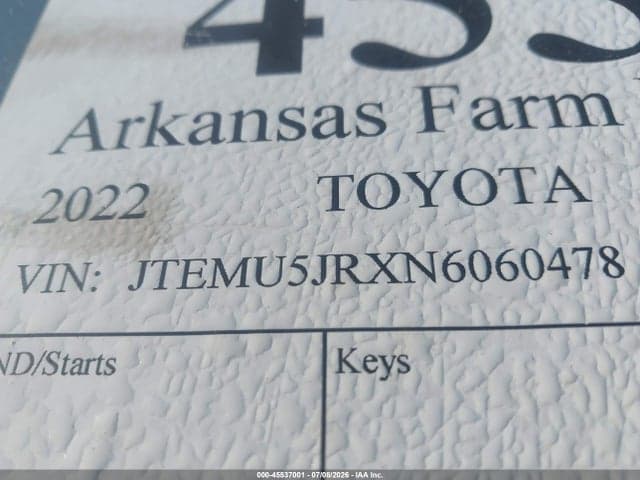2022 TOYOTA 4RUNNER SR5 9