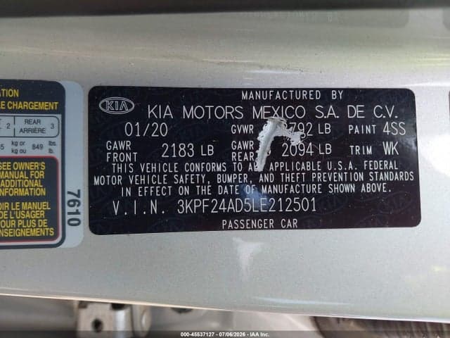 2020 KIA FORTE LXS 9