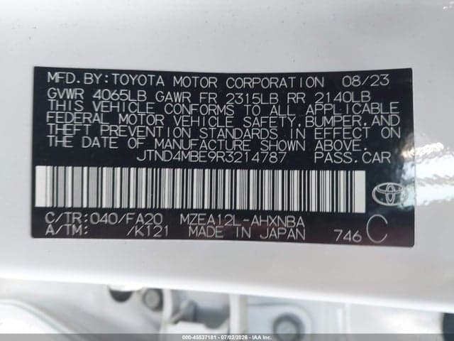 2024 TOYOTA COROLLA SE 9