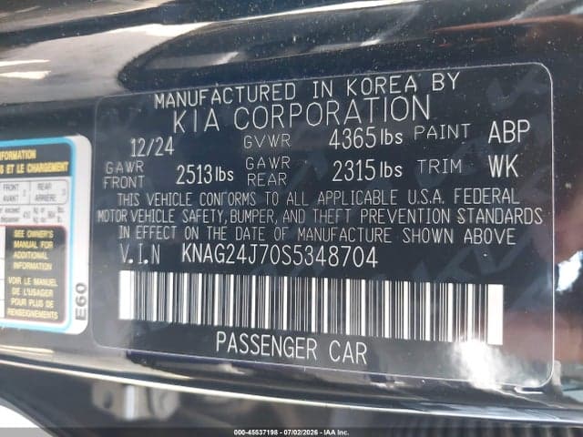 2025 KIA K5 LXS 9