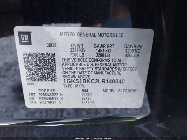 2020 GMC YUKON 2WD SLT 9