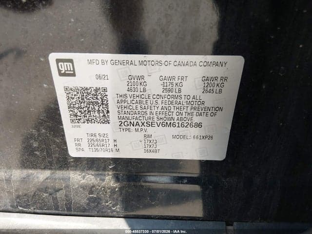 2021 CHEVROLET EQUINOX AWD LS 9
