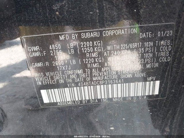 2023 SUBARU OUTBACK PREMIUM 9