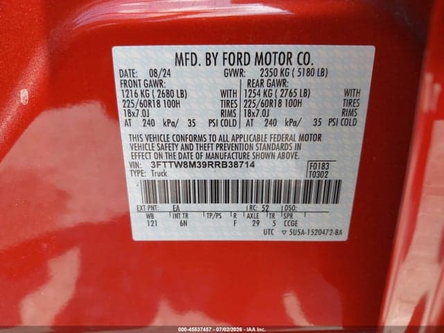 2024 FORD MAVERICK LARIAT 9