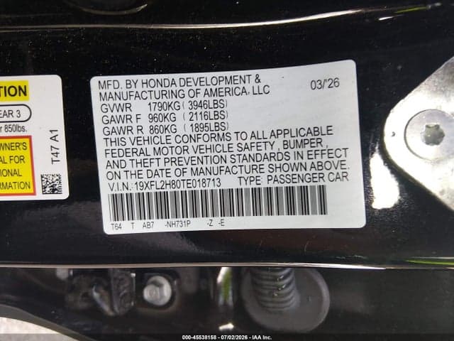 2026 HONDA CIVIC SPORT 9