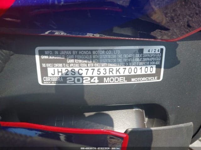 2024 HONDA CBR1000 RA 10
