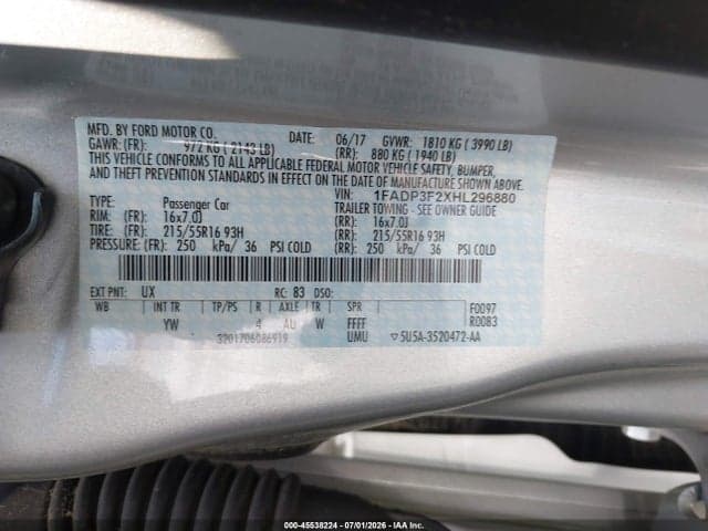 2017 FORD FOCUS SE 9