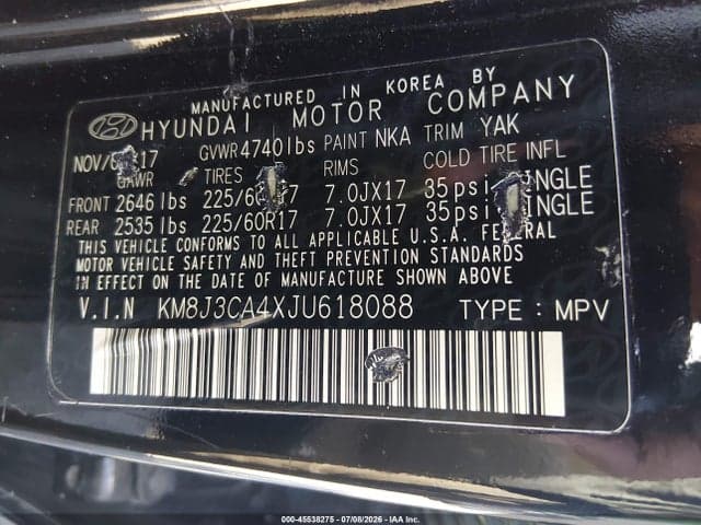2018 HYUNDAI TUCSON SEL PLUS 9