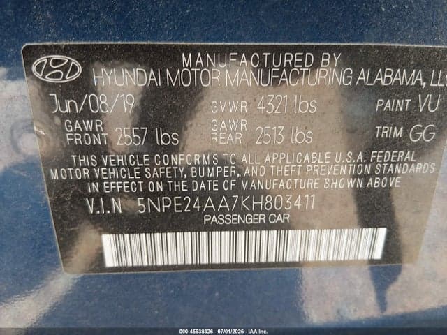 2019 HYUNDAI SONATA ECO 9