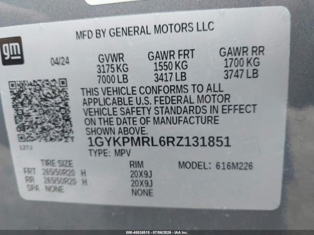 2024 CADILLAC LYRIQ TECH W/1SA 9