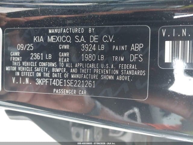 2025 KIA K4 LXS 9