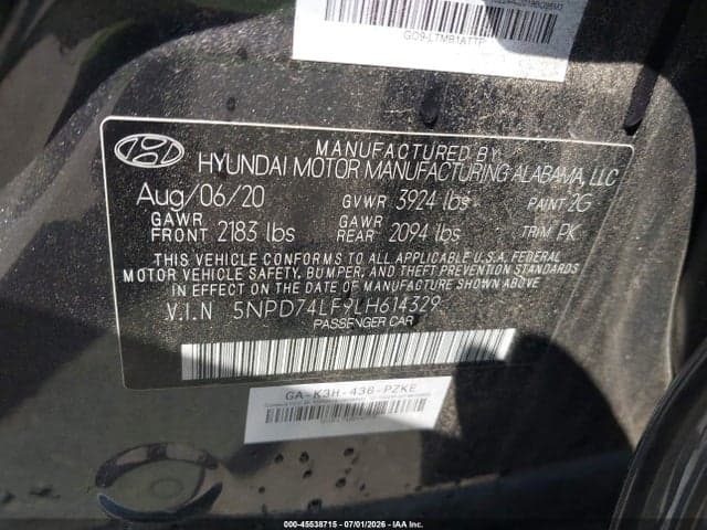 2020 HYUNDAI ELANTRA SE 9