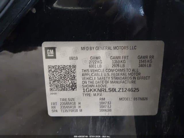 2020 GMC ACADIA FWD SLE 9