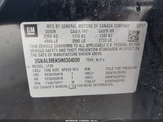 2017 GMC TERRAIN SLE-1 9