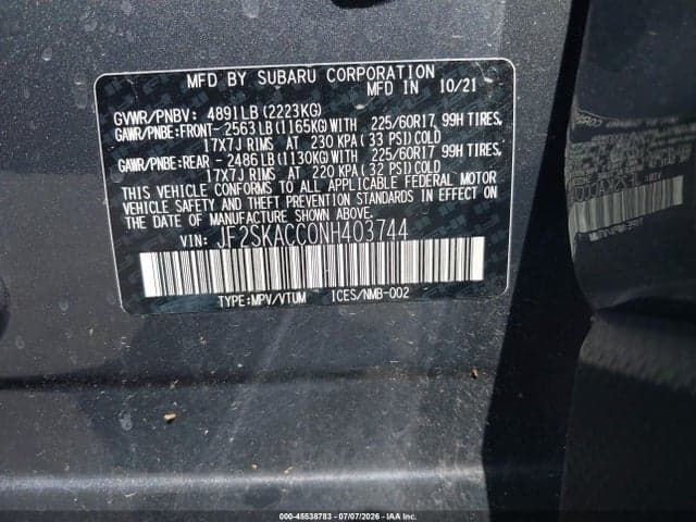 2022 SUBARU FORESTER 10