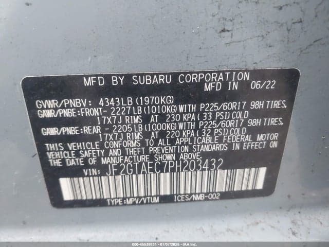 2023 SUBARU CROSSTREK PREMIUM 9