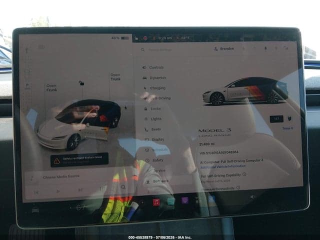 2025 TESLA MODEL 3 LONG RANGE REAR-WHEEL DRIVE/STANDARD REAR-WHEEL DRIVE 7