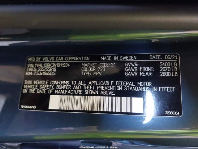 2022 VOLVO XC60 B5 MOMENTUM 9