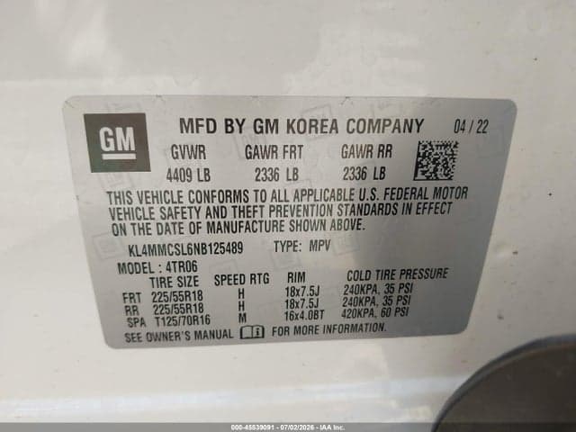 2022 BUICK ENCORE GX AWD PREFERRED 9