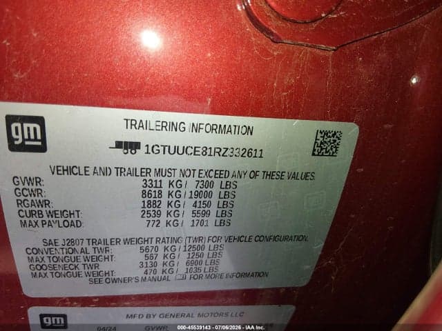 2024 GMC SIERRA 1500 4WD STANDARD BOX ELEVATION 9