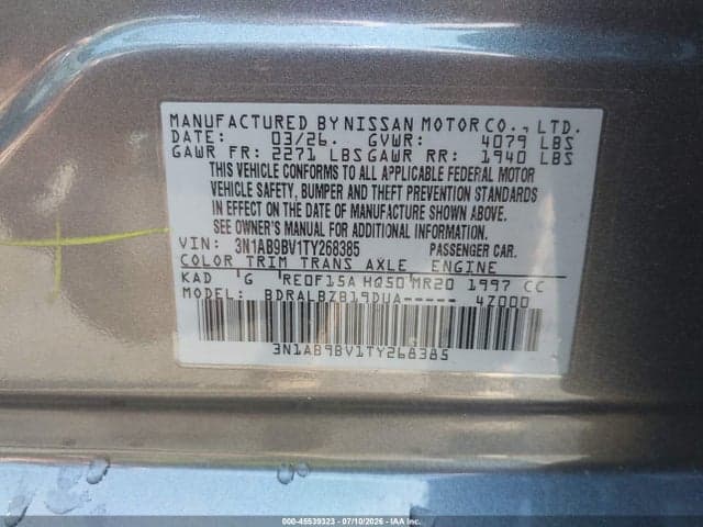 2026 NISSAN SENTRA S 9