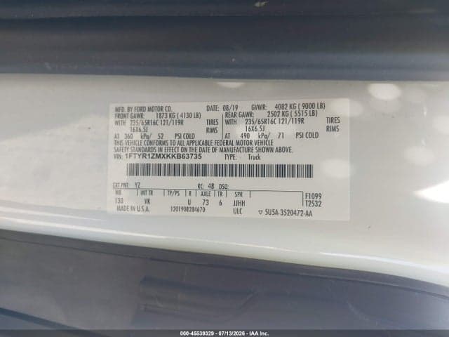 2019 FORD TRANSIT-250 9