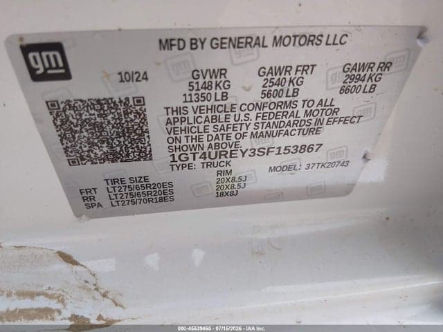 2025 GMC SIERRA 2500HD 4WD STANDARD BED DENALI 9