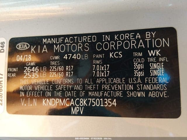 2019 KIA SPORTAGE LX 9