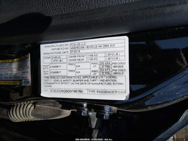 2016 CHRYSLER 200 LIMITED 9