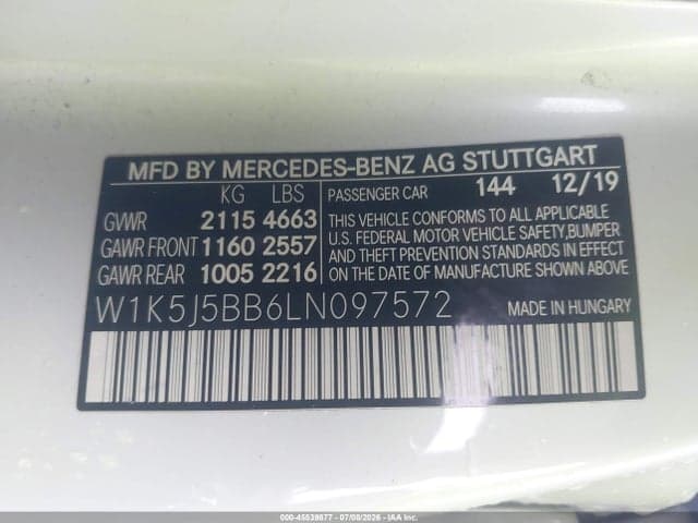 2020 MERCEDES-BENZ AMG CLA 35 4MATIC 9