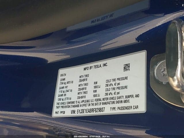 2024 TESLA MODEL 3 9