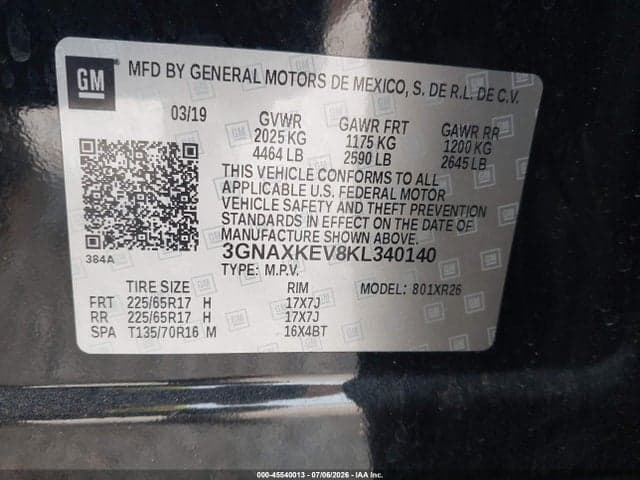 2019 CHEVROLET EQUINOX LT 9