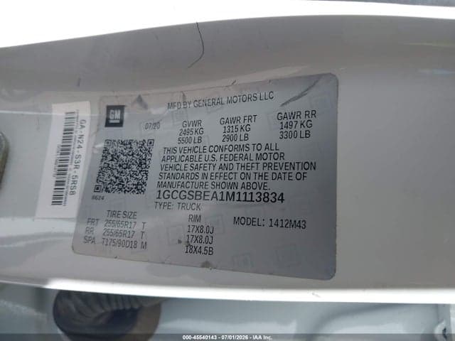 2021 CHEVROLET COLORADO 9